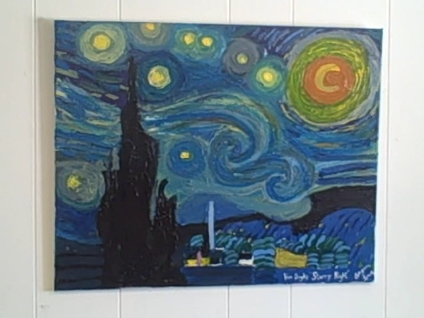 a copy of Van Gogh's Starry Night by tictactoe
