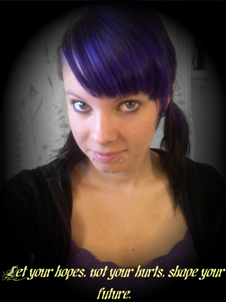Me with purple hair!