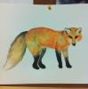 First Fox Painting
